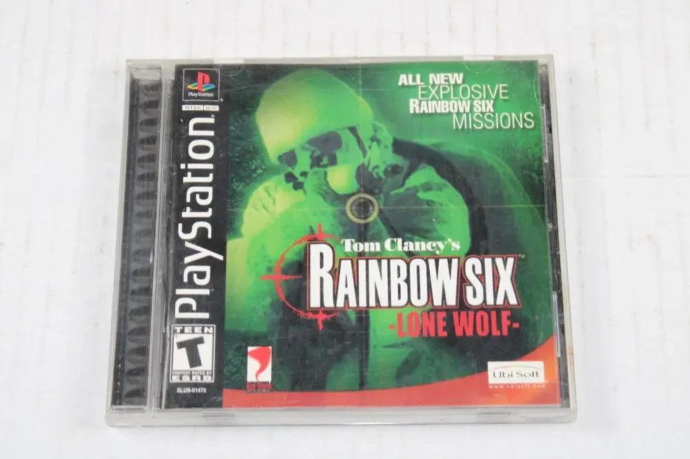 Rainbow Six Lone Wolf Tom Clancy's ORIGINAL Black (Sony Playstation 1) Complete